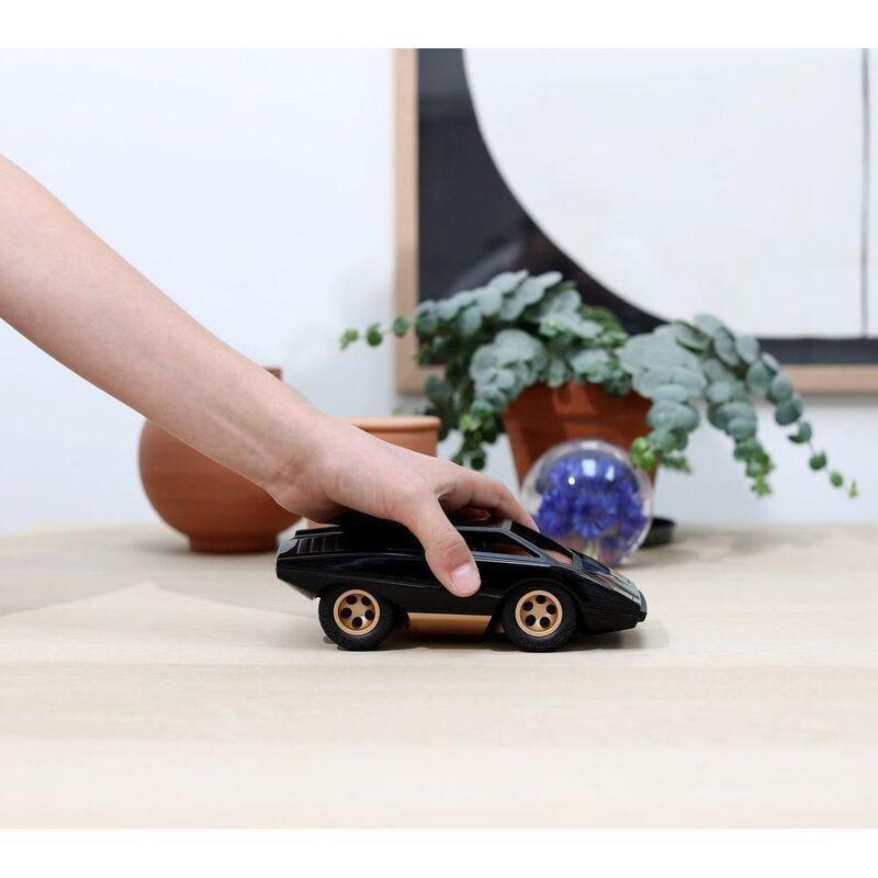 Playforever Mini Ufo Cannone Racing Toy Car - Black/Gold, , large image number 1