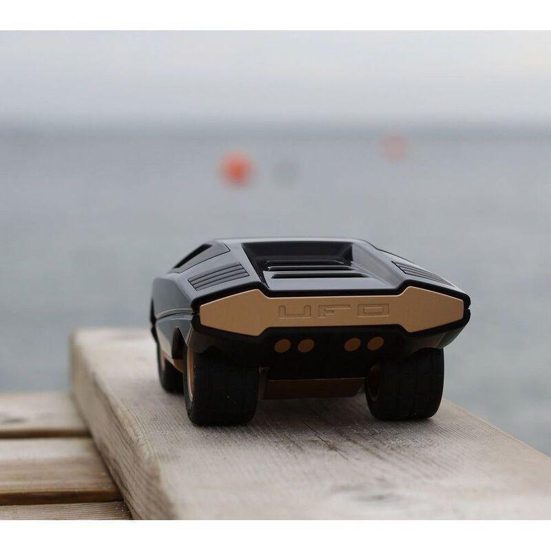 Playforever Mini Ufo Cannone Racing Toy Car - Black/Gold, , large image number 3