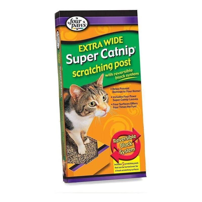 Four Paws Catnip Scratching Post - Xwide (One Size), , large image number 0