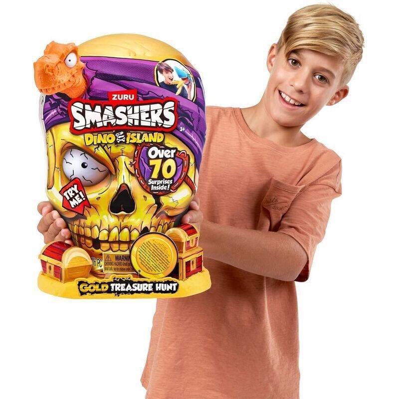 Zuru Smashers Dino Island Gold Treasure Hunt Pirate Skull Surprise (Assortment - Includes 1), , large image number 3