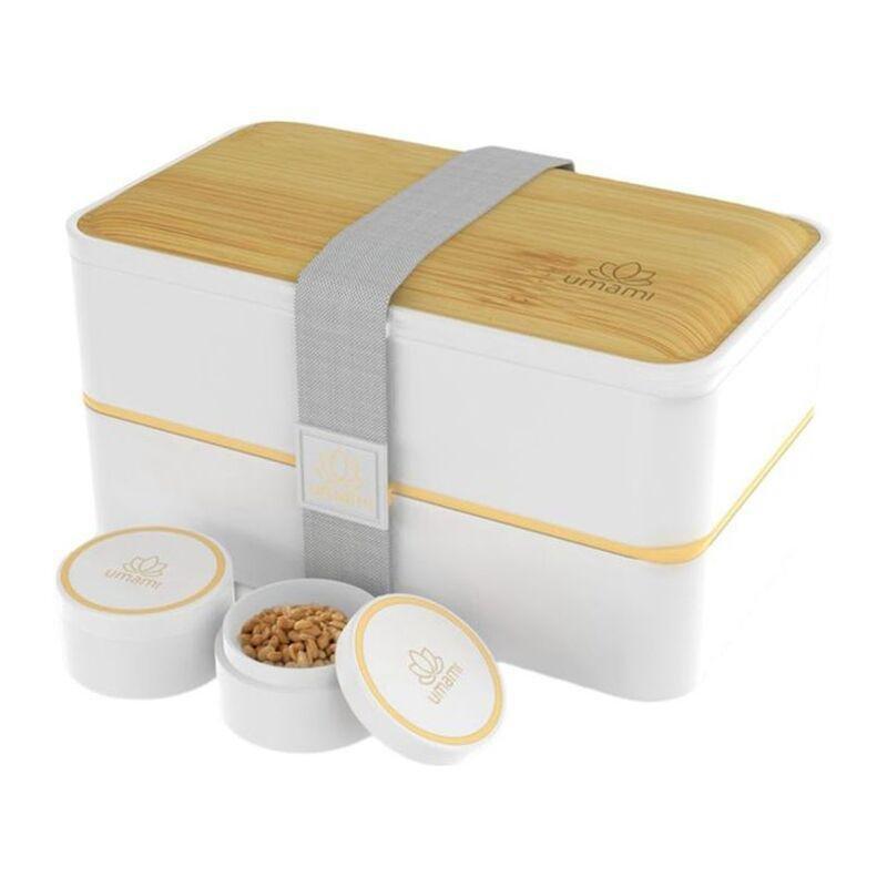 Umami Bento Box Set Dual White & Bamboo, , large image number 0