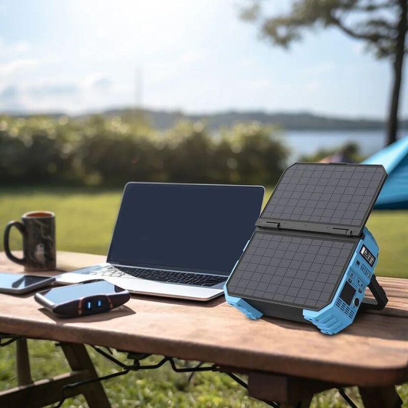 Powerology 600W 192000mAh Portable Generator Integrated Solar Panel - Blue, , large image number 2