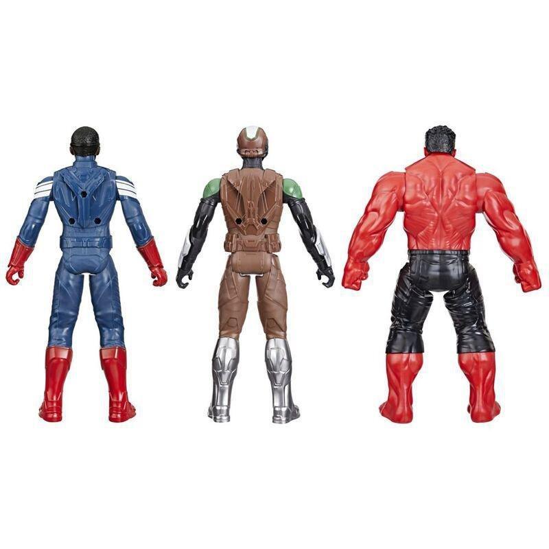 Hasbro Captain America Brave New World Titan Hero Series Action Figure Pack (Pack of 3) - Marvel's Falcon / Captain America / Red Hulk, , large image number 1