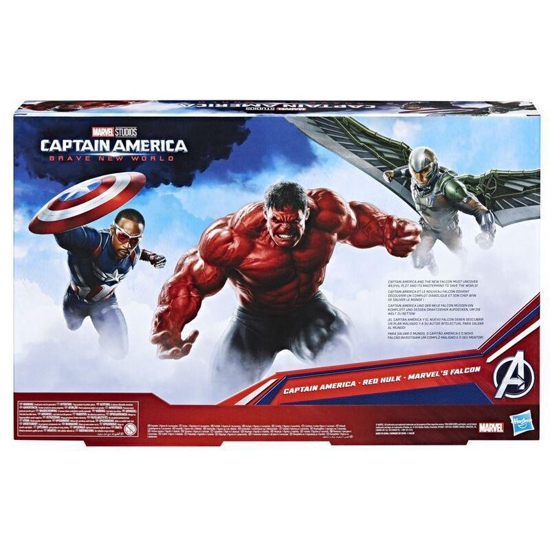 Hasbro Captain America Brave New World Titan Hero Series Action Figure Pack (Pack of 3) - Marvel's Falcon / Captain America / Red Hulk, , large image number 2