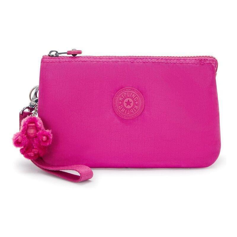 Kipling Creativity XL Glowing Fuchsia Extra Large Purse (with Wristlet), , medium