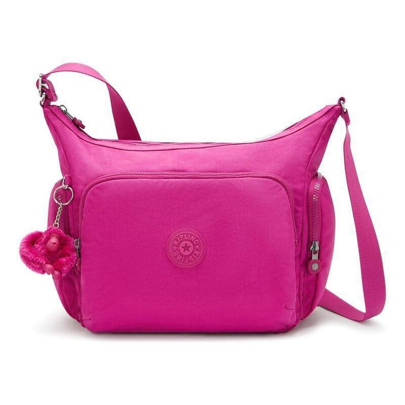 Kipling Gabb Glowing Fuchsia Large Crossbody, , medium
