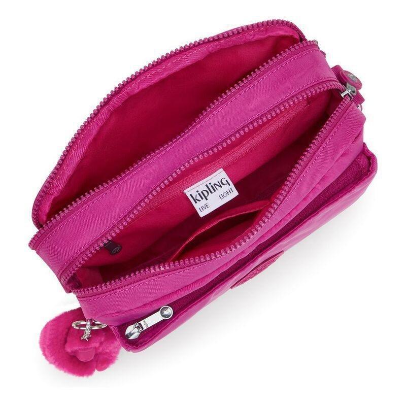 Kipling Abanu M Glowing Fuchsia Medium Crossbody, , large image number 2