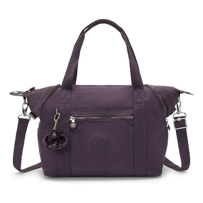Kipling Art Ultimate Plum Medium Tote (with Removable Shoulderstrap), , medium