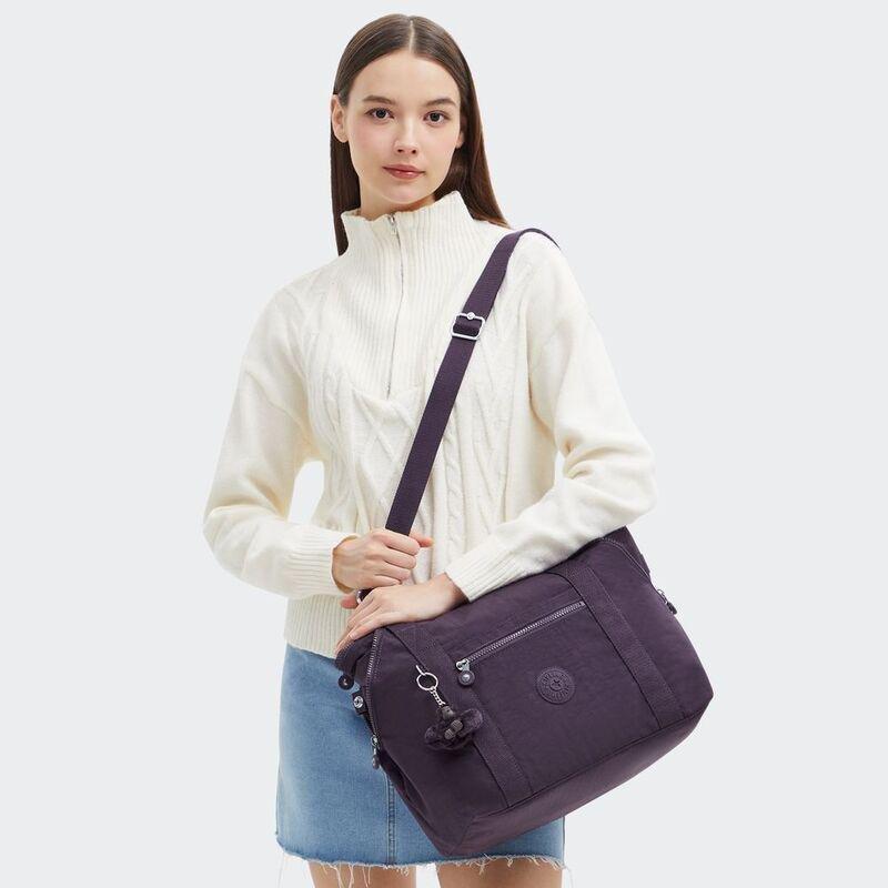 Kipling Art Ultimate Plum Medium Tote (with Removable Shoulderstrap), , large image number 6