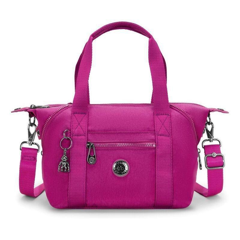 Kipling Art Mini Fuchsia Night Small Handbag (with Removable Shoulderstrap), , medium