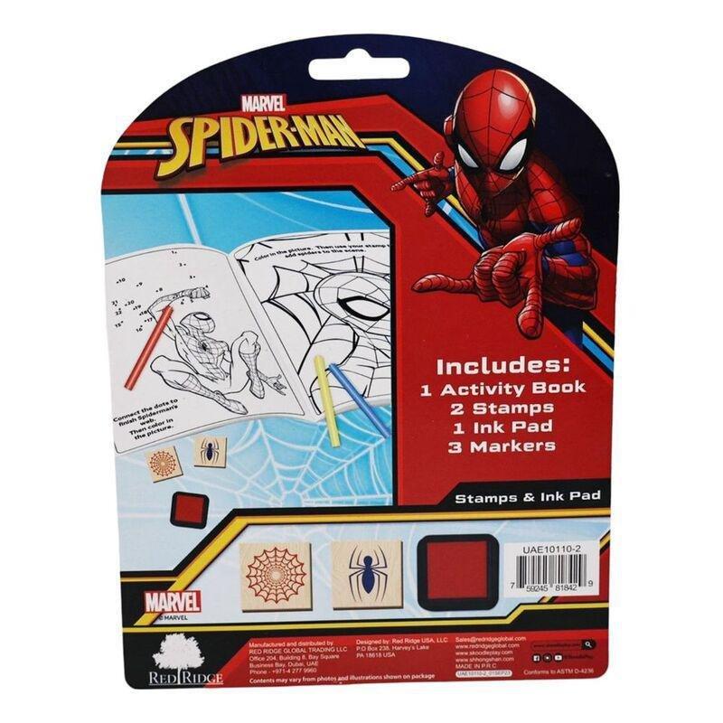 Disney Sprider Man Activity Book With Wooden Stampers, , large image number 0