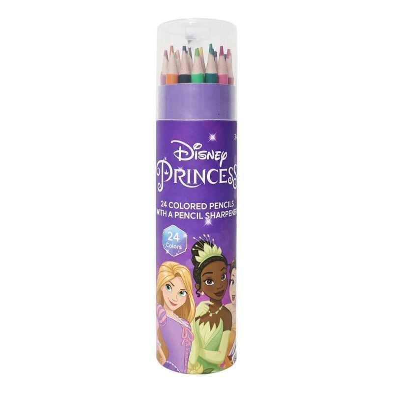 Disney Princess 24 Colored Pencils With Sharpener, , large image number 0