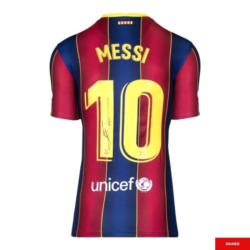 Bootroom Collection - Lionel Messi Official Back Signed FC Barcelona 2020-2021 Home Shirt, , medium