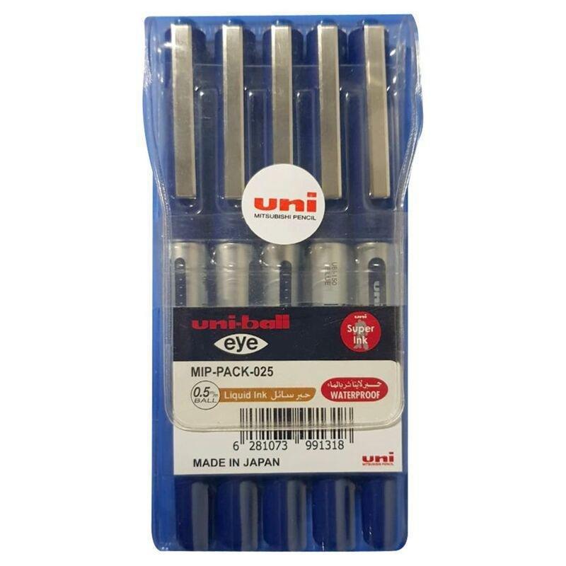 Uni-Ball Eye 0.5Mm Blue Pen Pack (Pack Of 5), , large image number 0