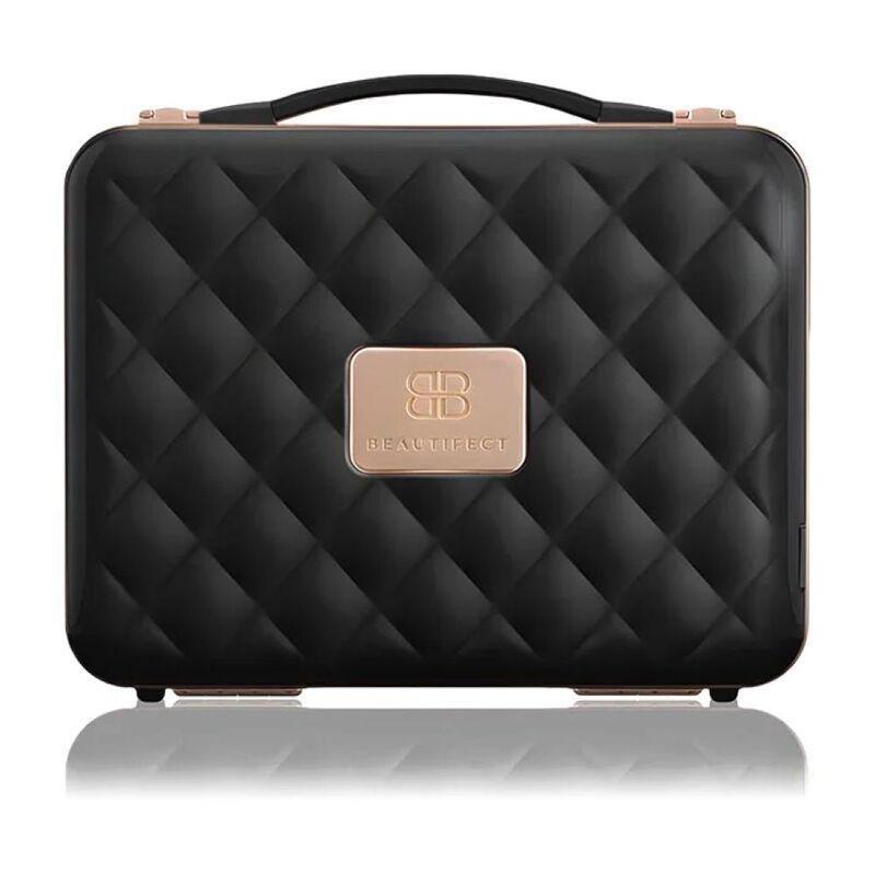 Beautifect Box - Multi-Compartment Makeup Box with Built-in Mirror - Black, , large image number 1