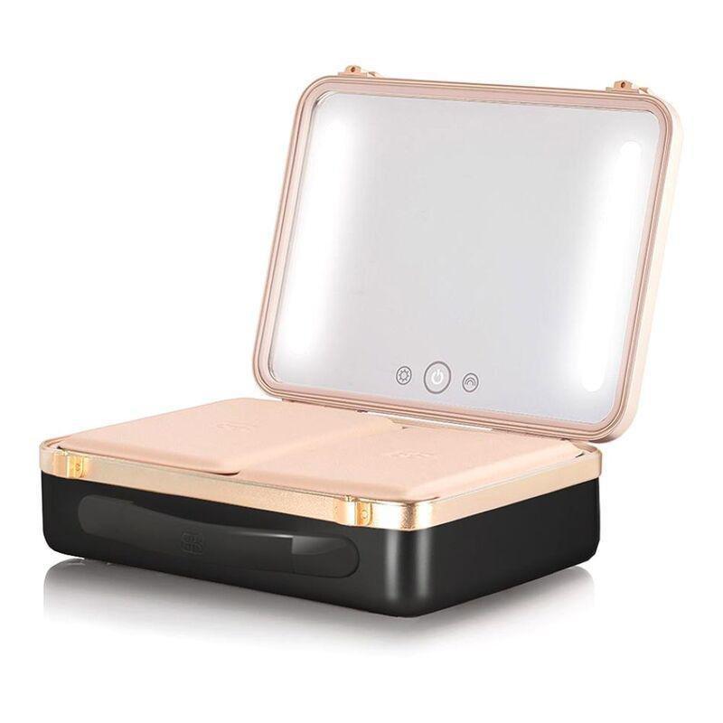 Beautifect Box - Multi-Compartment Makeup Box with Built-in Mirror - Black, , large image number 2