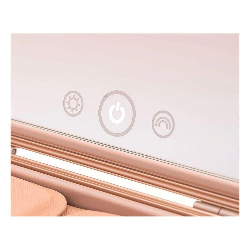 Beautifect Box - Multi-Compartment Makeup Box with Built-in Mirror - Gold, , large image number 3