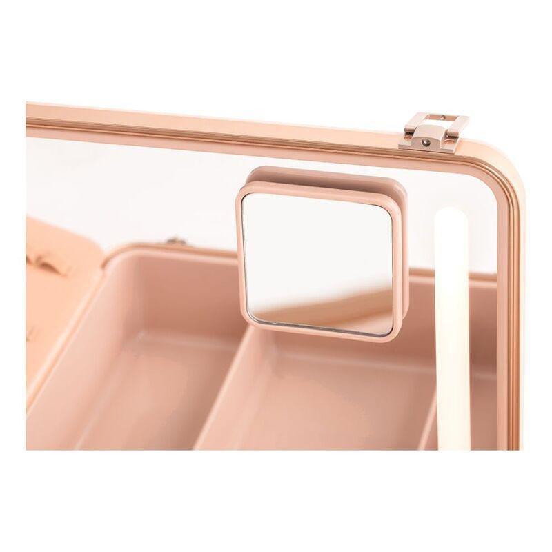Beautifect Box - Multi-Compartment Makeup Box with Built-in Mirror - Gold, , large image number 4