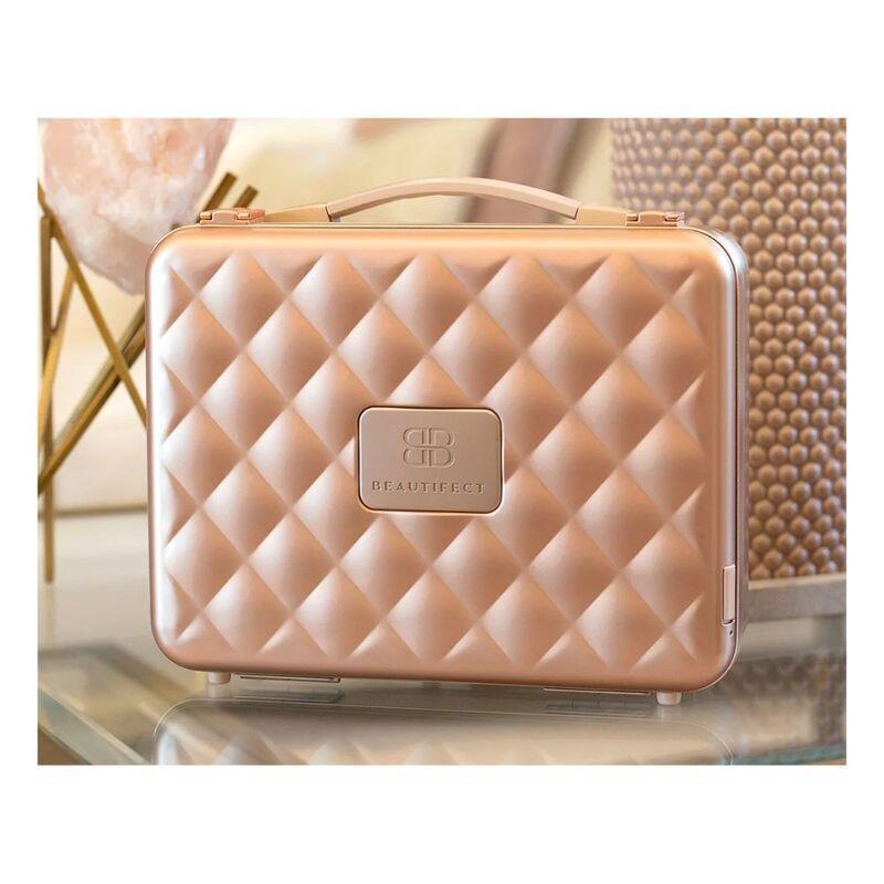 Beautifect Box - Multi-Compartment Makeup Box with Built-in Mirror - Gold, , large image number 7