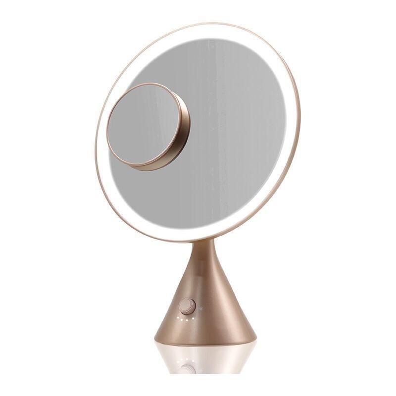 Beautifect Glow Mirror - Recharchageable Mirror with LED Lights - Gold, , large image number 0