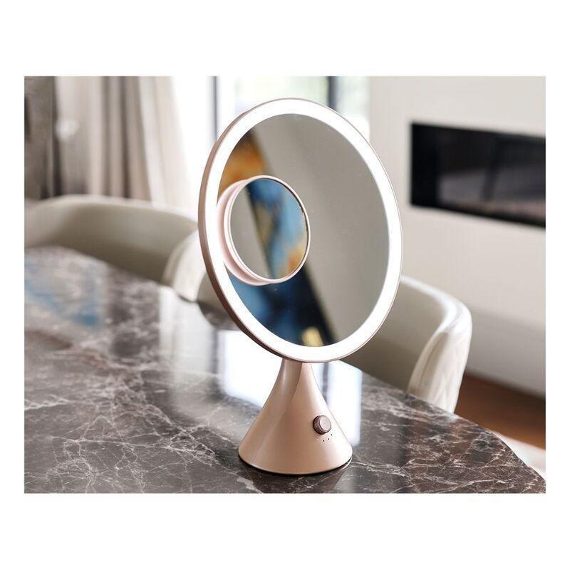 Beautifect Glow Mirror - Recharchageable Mirror with LED Lights - Gold, , large image number 4