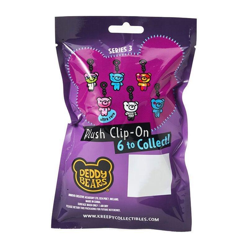 Deddy Bears Series 3 Clip On 4-Inch Figure Plush Blind Bag (Assortment), , large image number 2