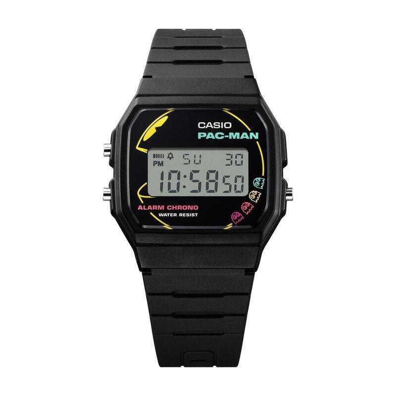 Casio Pac-Man Collaboration Limited Edition Model F-91Wpc-1Adr Black, , large image number 1