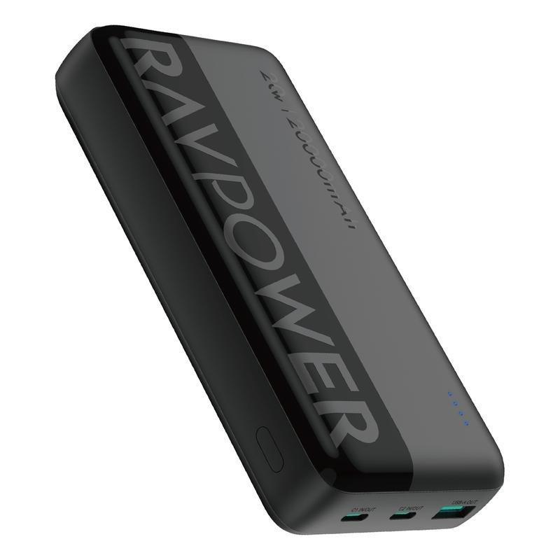 RavPower PB1229 20000mAh Power Bank 2C 1A PD 20W - Black, , large image number 0