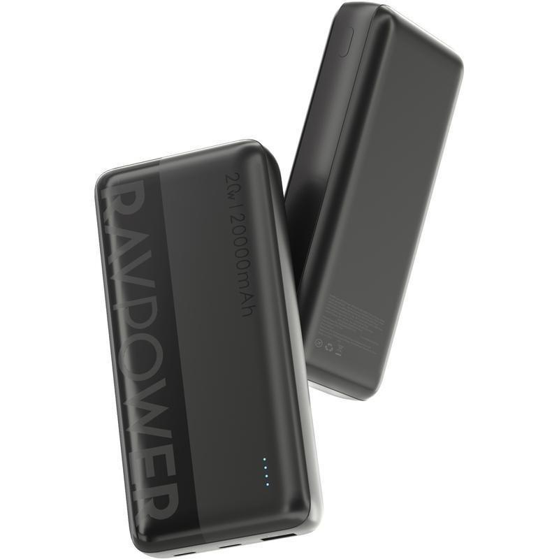 RavPower PB1229 20000mAh Power Bank 2C 1A PD 20W - Black, , large image number 2