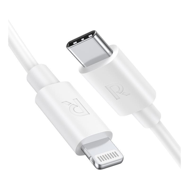 RavPower RP-CB1016 Type-C To Lightning Cable 1m TPE - White, , medium