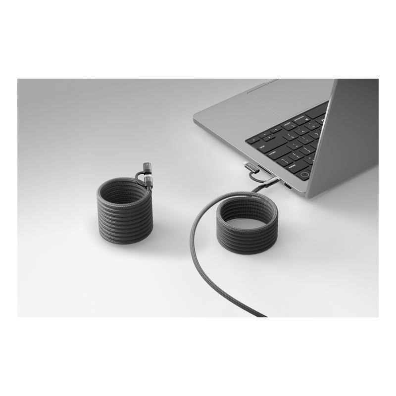 Momax Mag Link USB-C To C & Lightning Magnetic Cable 2m - Black, , large image number 4
