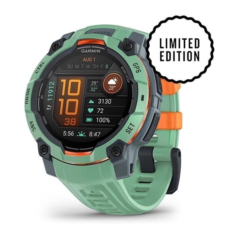 Garmin Instinct 3 GPS Smartwatch - 45mm AMOLED - Neotropic with Neotropic Band, , large image number 0