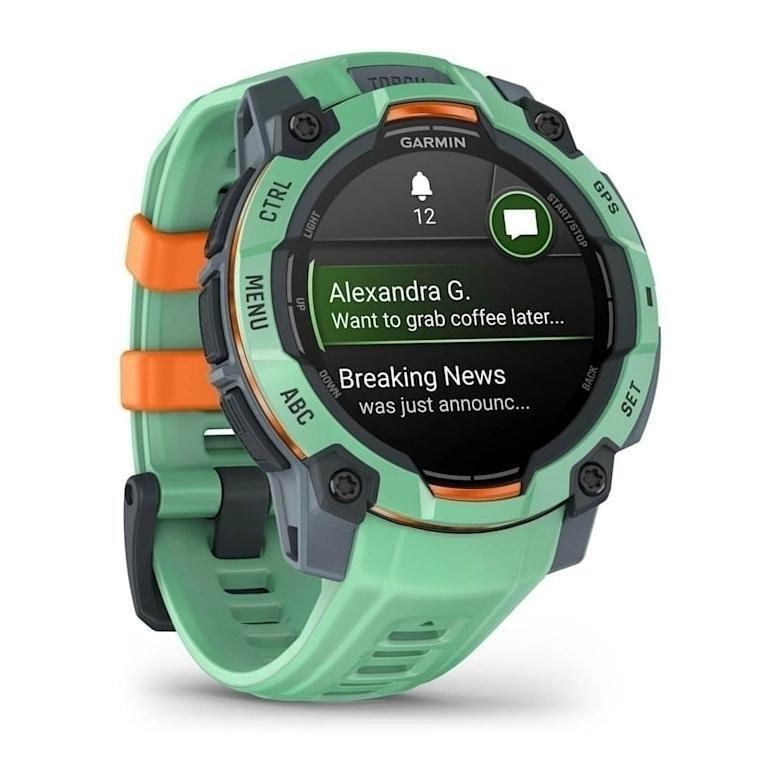 Garmin Instinct 3 GPS Smartwatch - 45mm AMOLED - Neotropic with Neotropic Band, , large image number 3