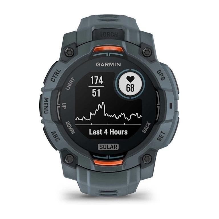 Garmin Instinct 3 GPS Smartwatch - 45mm Solar Twilight with Twilight Band, , large image number 2