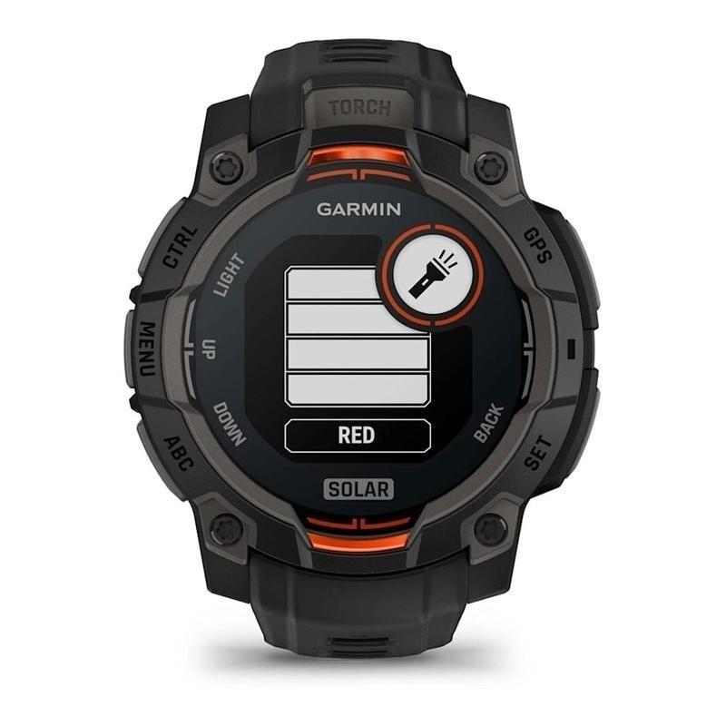 Garmin Instinct 3 GPS Smartwatch - 45mm Solar - Black with black band, , large image number 1