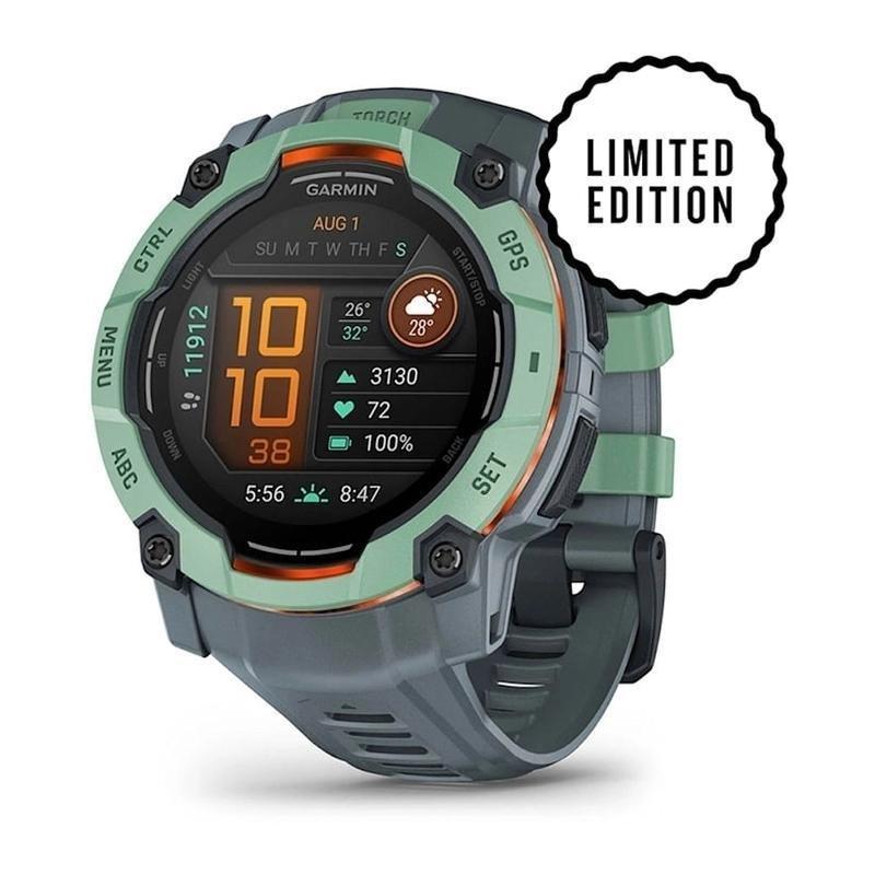 Garmin Instinct 3 GPS Smartwatch - 50mm AMOLED - Neotropic with Twilight Band, , large image number 0