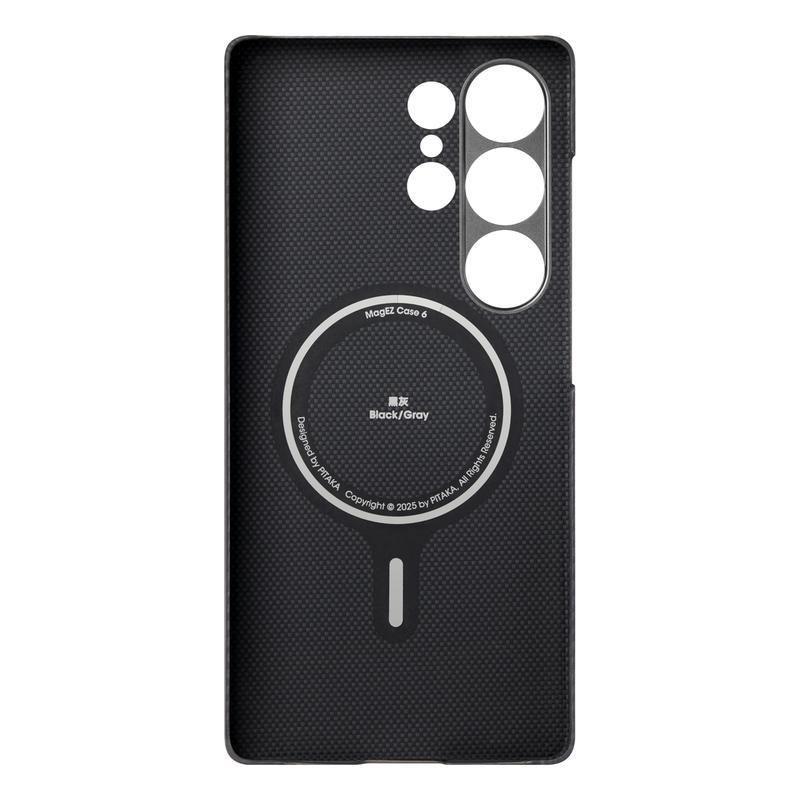 Pitaka Ultra-Slim Case For Samsung S25 Ultra - Black/Grey Twill, , large image number 1