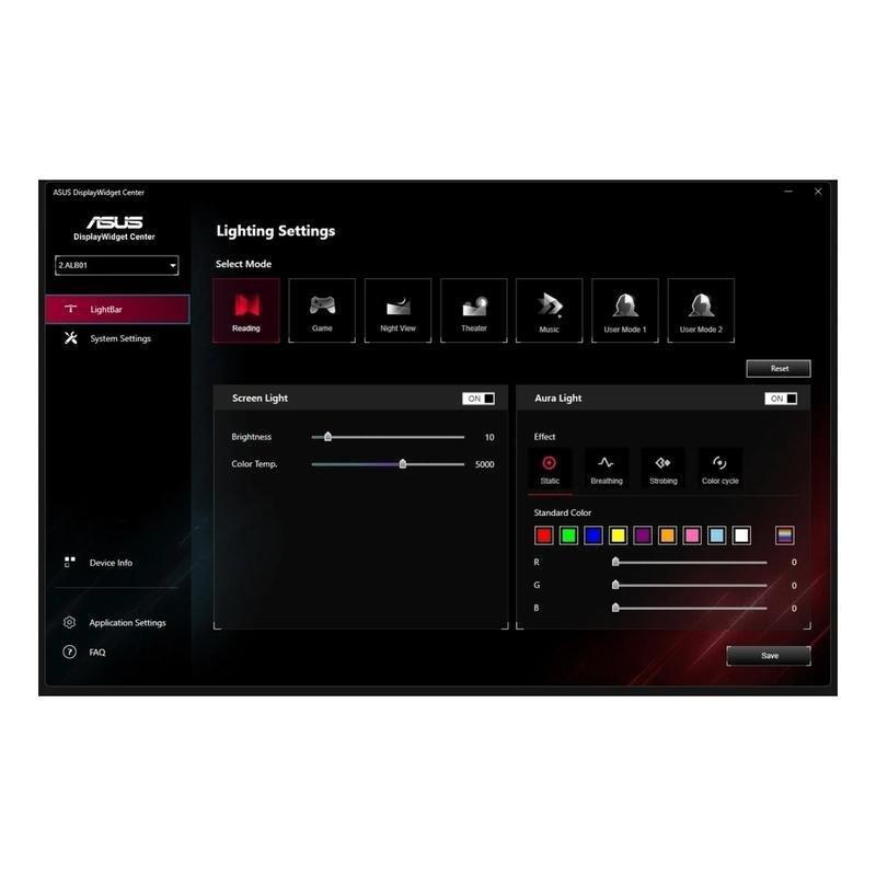 ASUS ROG ALB01 Aura Monitor Light Bar, , large image number 6