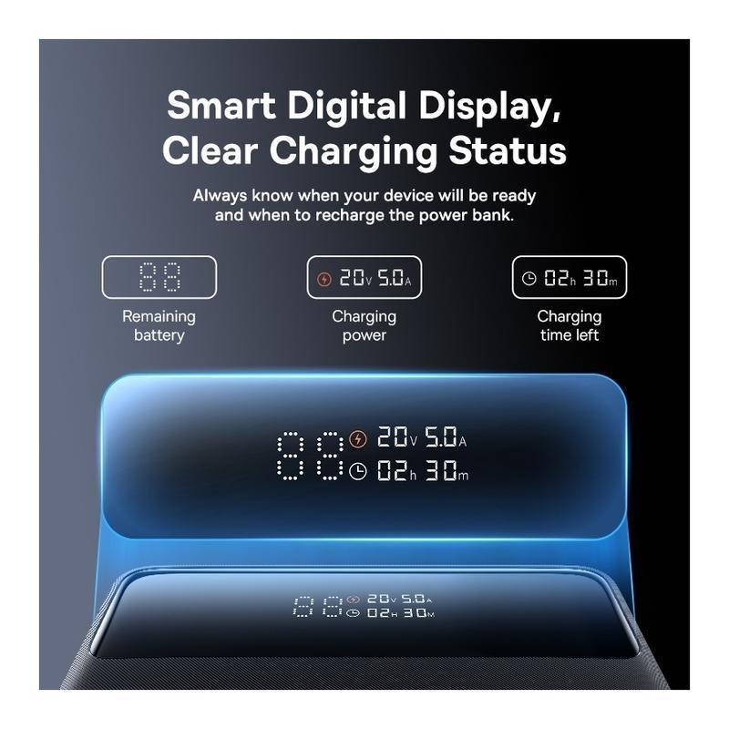 Baseus H1 Power Bank 20000mAh 100W Cosmic - Black, , large image number 1
