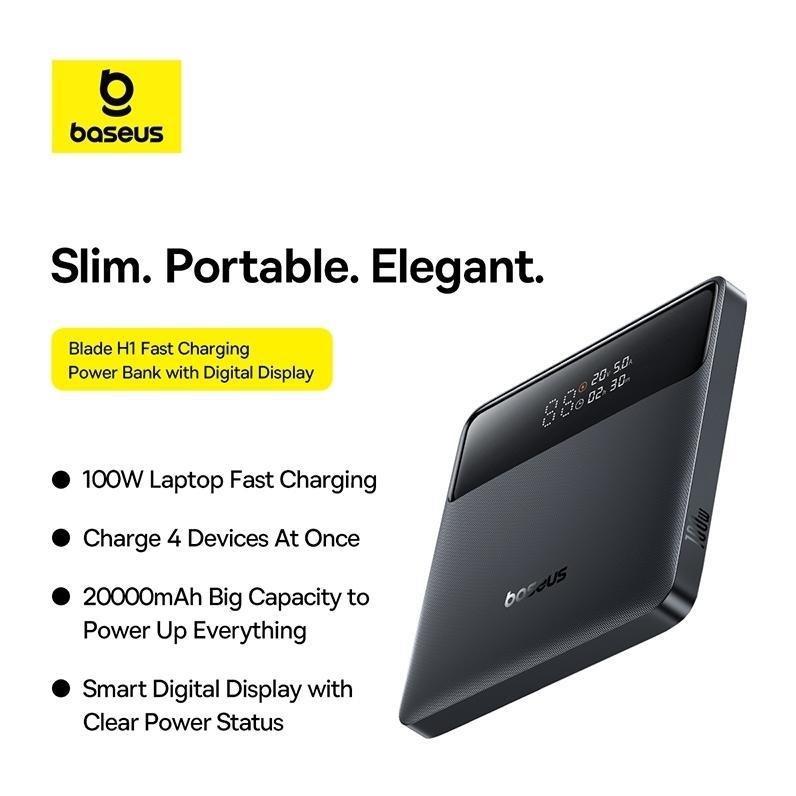 Baseus H1 Power Bank 20000mAh 100W Cosmic - Black, , large image number 3
