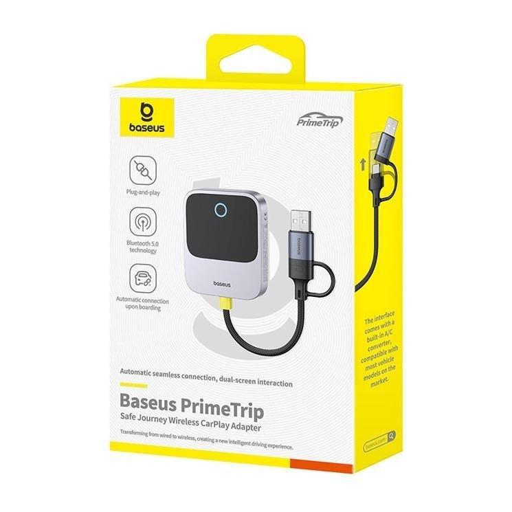 Baseus SafeJourney Wireless CarPlay Adapter - Space Grey, , large image number 0