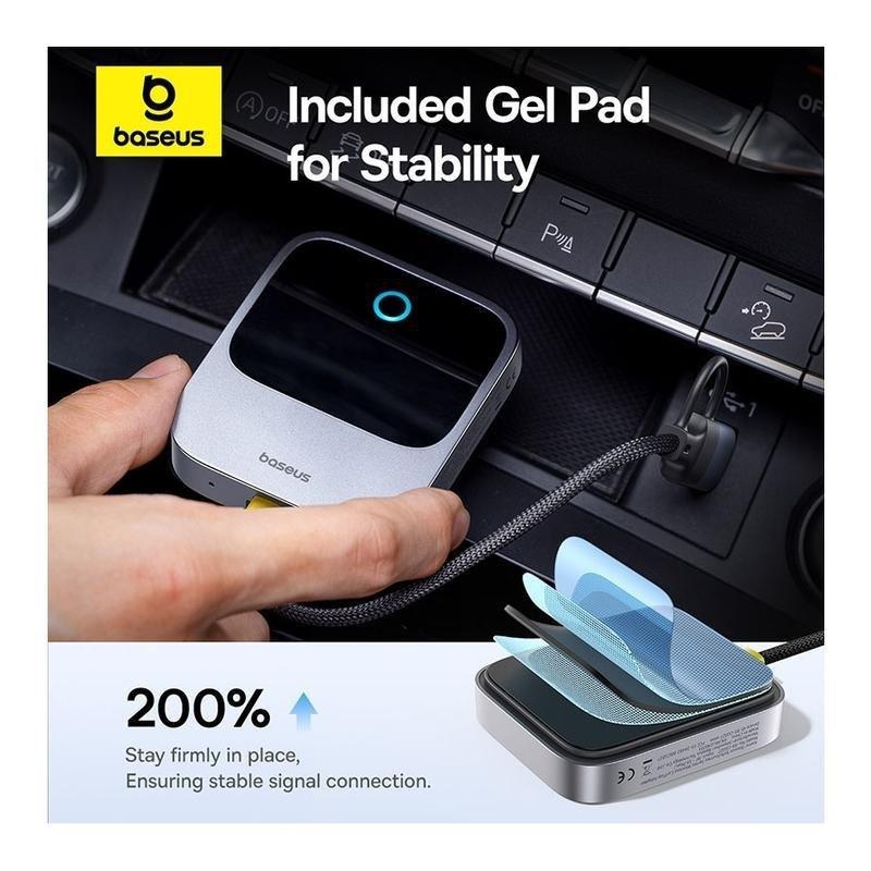Baseus SafeJourney Wireless CarPlay Adapter - Space Grey, , large image number 2