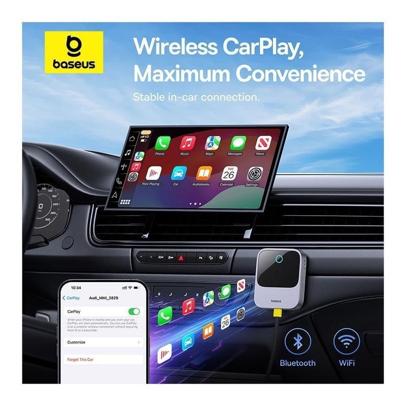 Baseus SafeJourney Wireless CarPlay Adapter - Space Grey, , large image number 3