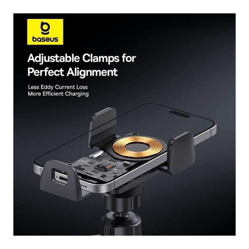 Baseus Wisdom Auto Alignment Car Mount Wireless Charger 15W - Black, , large image number 1