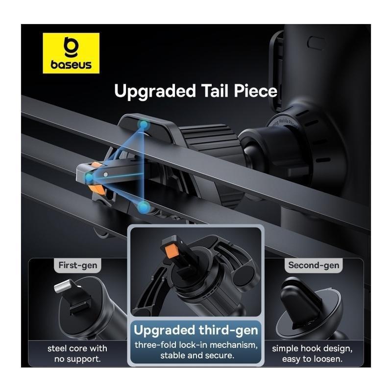 Baseus Wisdom Auto Alignment Car Mount Wireless Charger 15W - Black, , large image number 4