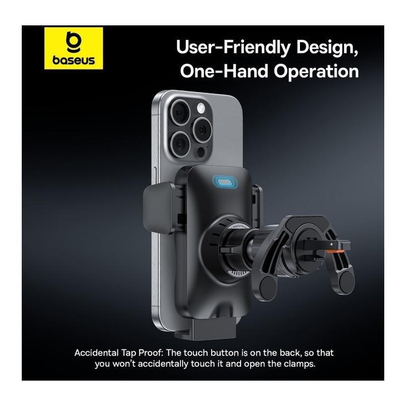 Baseus Wisdom Auto Alignment Car Mount Wireless Charger 15W - Black, , large image number 5