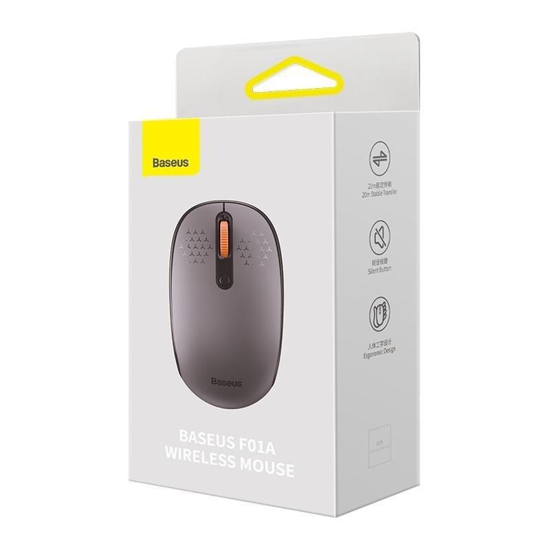 Baseus F01B Tri-Mode Wireless Mouse - Frosted Gray, , large image number 0