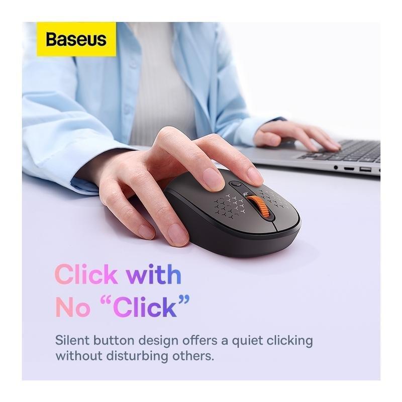 Baseus F01B Tri-Mode Wireless Mouse - Frosted Gray, , large image number 1