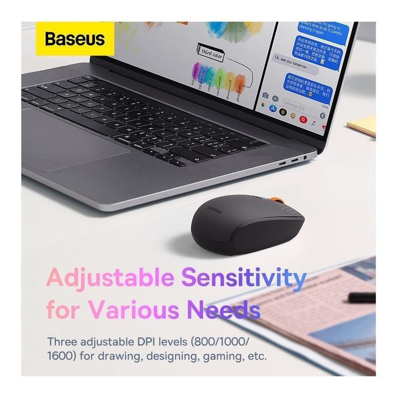 Baseus F01B Tri-Mode Wireless Mouse - Frosted Gray, , large image number 2