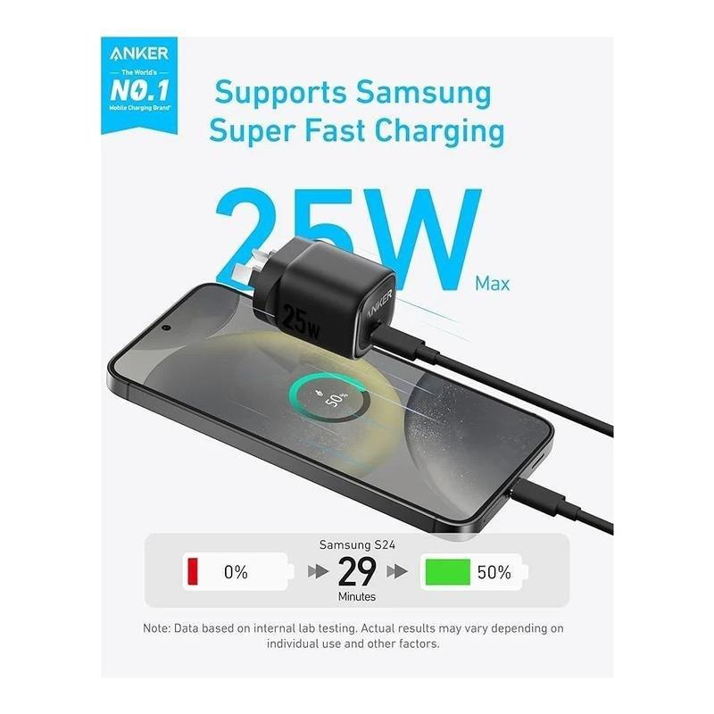 Anker 25W USB-C Charger Block - Black, , large image number 1
